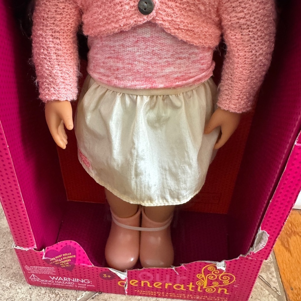 NWT Our Generation Maricela Doll with Pink and White Outfit Girls Toddler - Picture 5 of 10